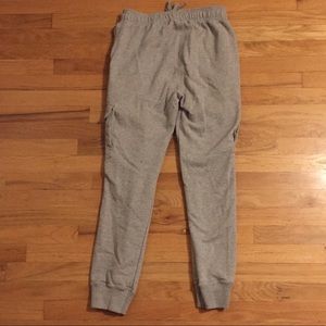 Grey jogger sweatpants